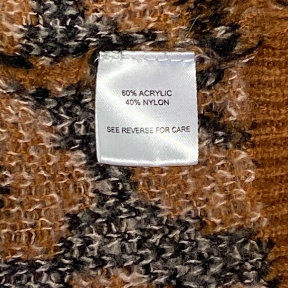 Long Sleeve Knit Open Cardigan Sweater Leopard Witty Fox Young Contemporary - Picture 11 of 12